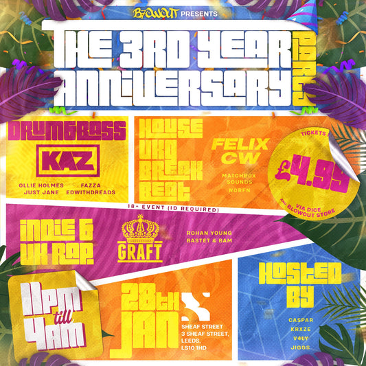 The Blowout 3rd Year Anniversary Party