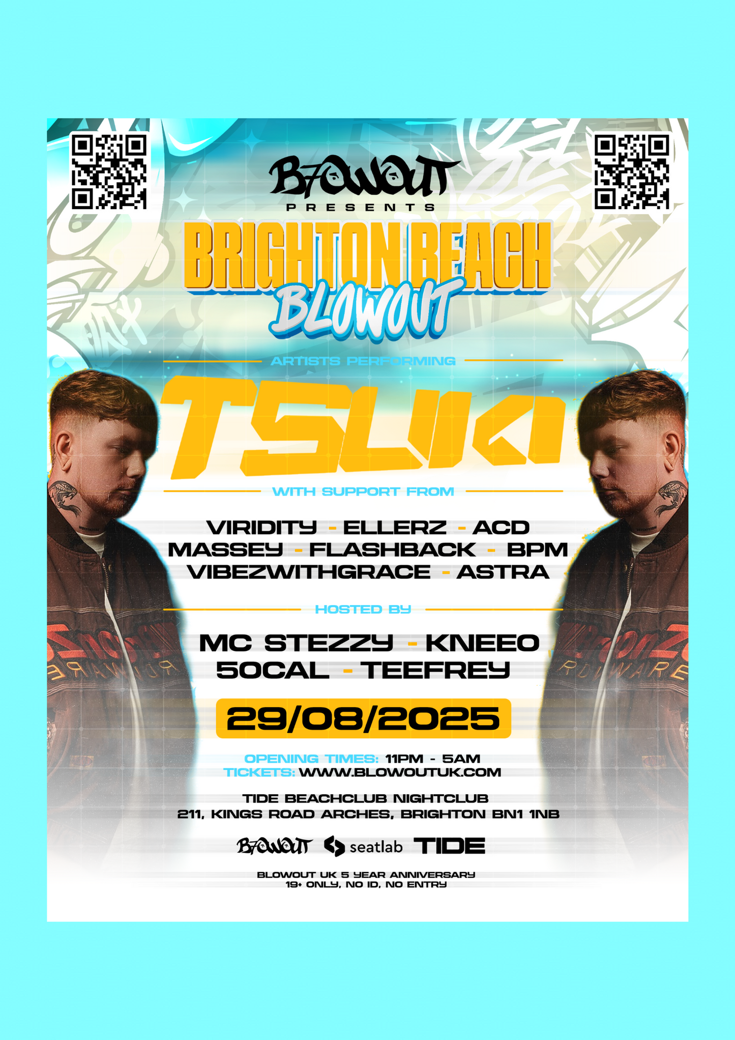 Brighton Beach Blowout A3 Poster